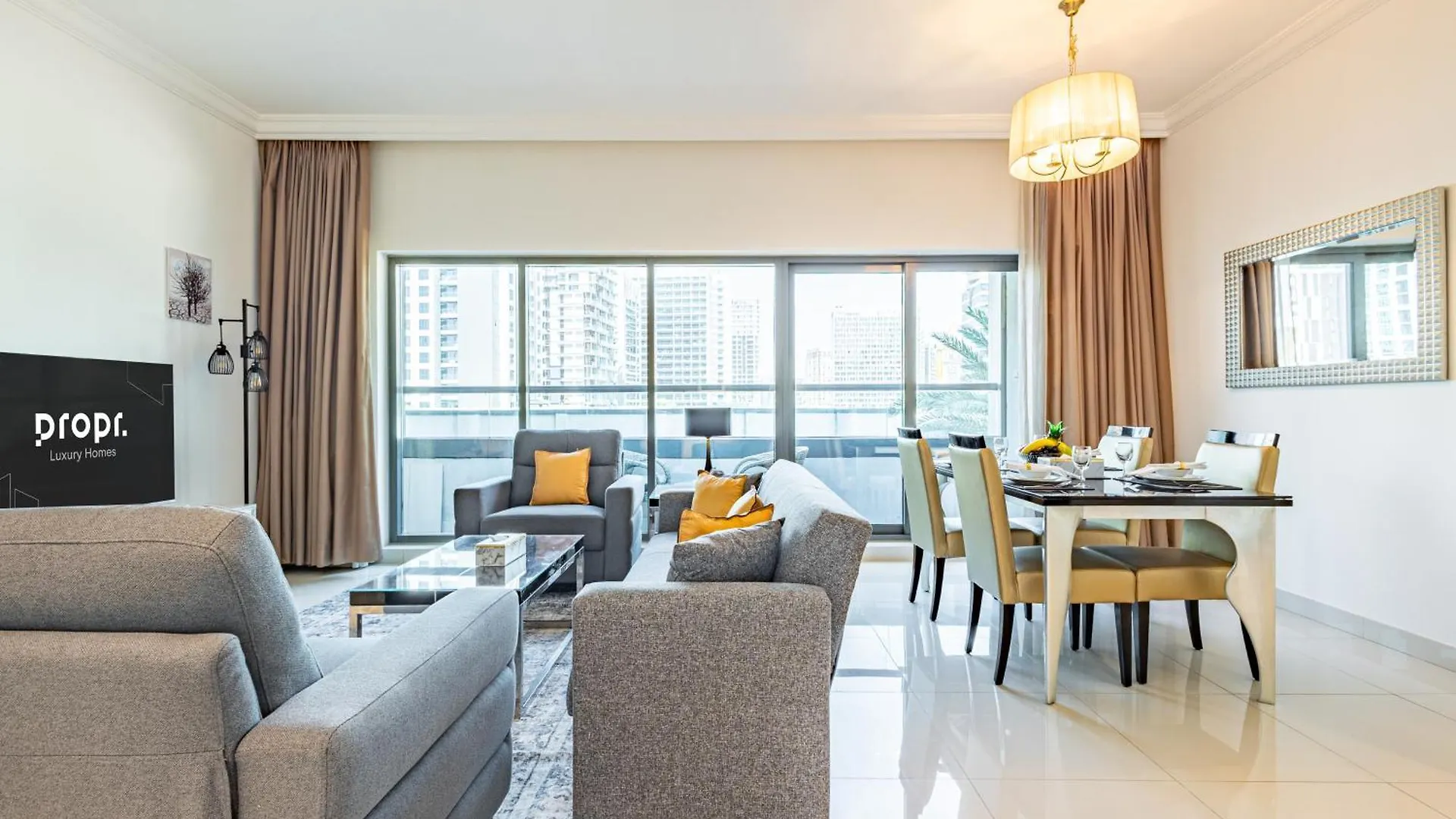 公寓 Spacious 1Br - Balcony & Pool View - Capital Bay 迪拜 阿拉伯联合酋长国